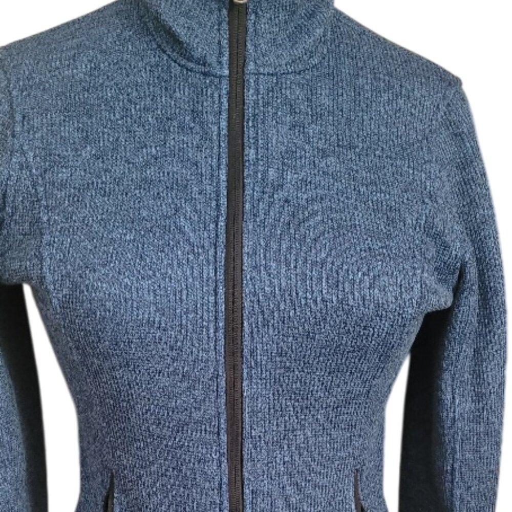 SPYDER Zip Up Sweater Jacket Medium Heather Blue